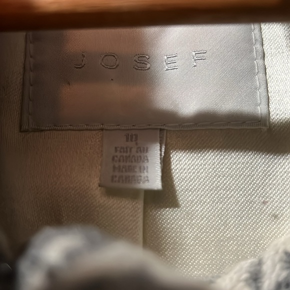 JOSEF Wool Houndstooth Pea Coat - Picture 5 of 12